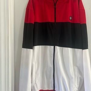 Enyce Full Zip Jacket Red Black White Size 6XL